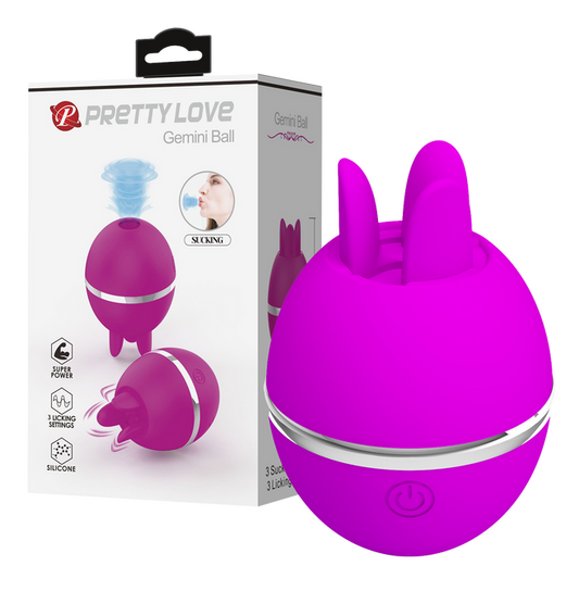 Pretty Love Gemini Ball Sucking And Licking Vibrator