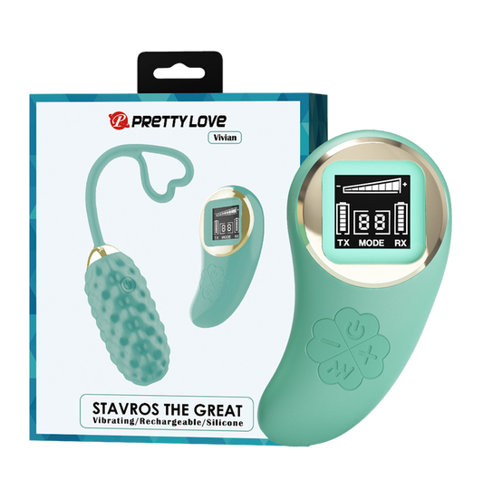 Pretty Love Vivian Remote Control Vibrating Egg (Baby Blue)