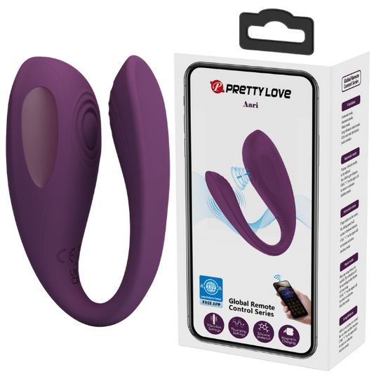 Pretty Love Aari C-Shaped Tapping G-Spot Vibrator Byzantium (App)