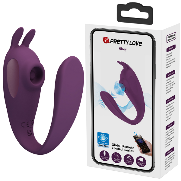 Pretty Love Shey C-Shaped Tapping G-Spot Vibrator Byzantium (App)