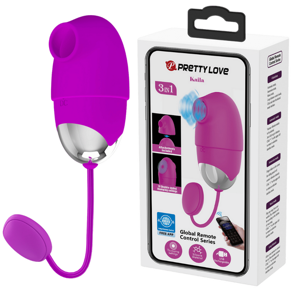 Pretty Love Kaila 3in1 Vibrator Purple (App)