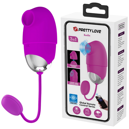 Pretty Love Kaila 3in1 Vibrator Purple (App)
