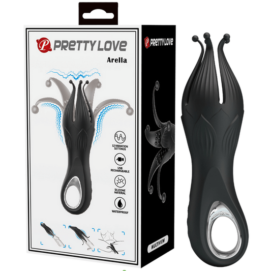 Pretty Love Arella Couples Vibrator (Black)