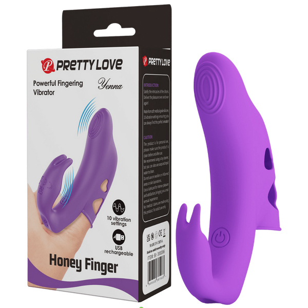 Pretty Love Yenna Honey Finger Vibrator Purple