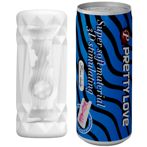 Pretty Love Super Soft Can Masturbator (Black/Blue)