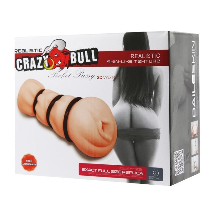 Crazy Bull Pocket Pussy 3D Vagina Masturbator