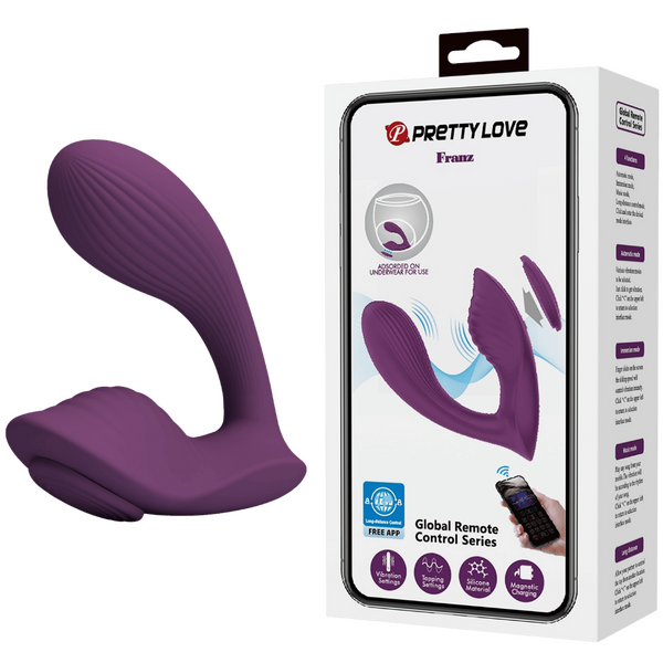 Pretty Love Franz Magnetic Panty Vibrator Byzantium (App Control)
