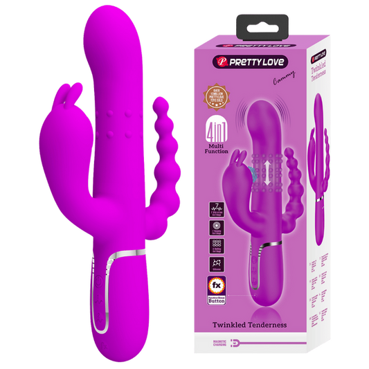 Pretty Love Cammy Triple Rabbit Vibrator Pink