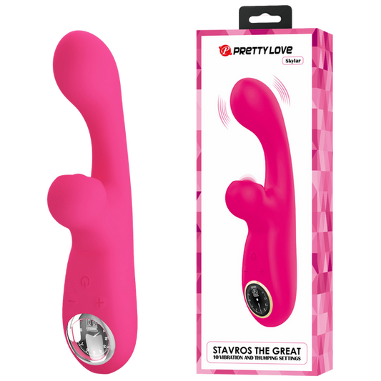 Pretty Love Skylar Thumping Rabbit Vibrator Pink