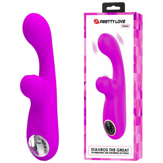 Pretty Love Skylar Thumping Rabbit Vibrator Purple