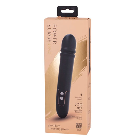 Seven Creations Power Surge One - Thrusting Vibrator (Black)