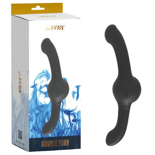 La Viva Double Fury Oscillating Thrust Vibrator (Black)