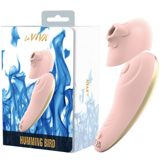 La Viva Hummingbird Tapping Suction Vibrator Pink