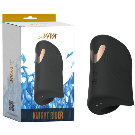 La Viva Knight Rider Vibrating Tapping Masturbator Stroker (Black)