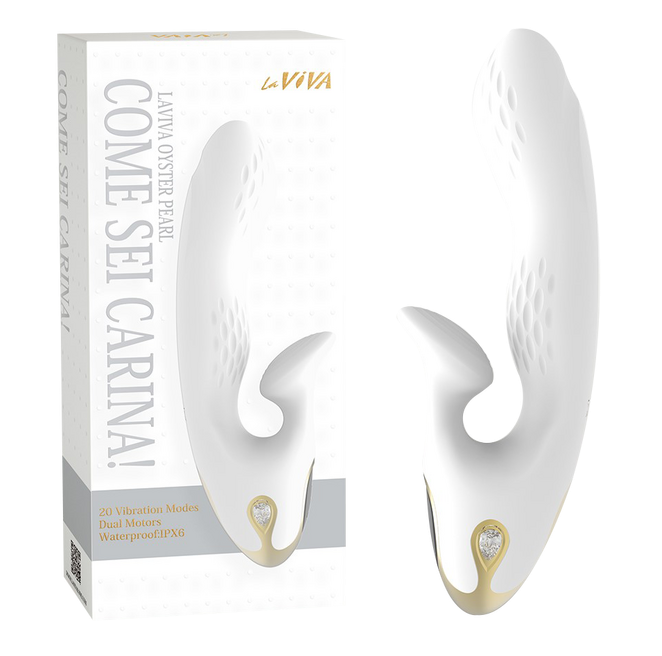 La Viva Oyster Pearl - Come Sei Carina Vibrator (White)