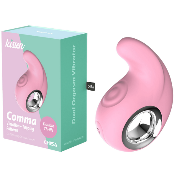 CHISA Kissen Comma Tapping Vibrator Pink