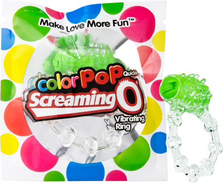 ScreamingO ColorPoP Quickie Vibrating Cock Ring - Green