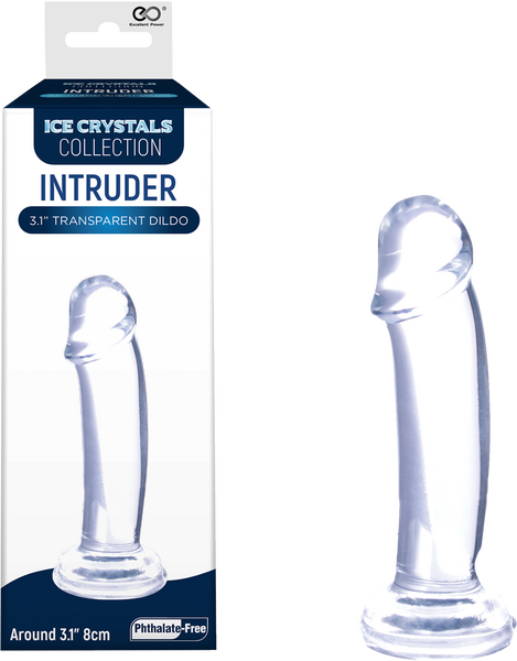 Excellent Power Intruder 3.1" Transparent Dildo Clear