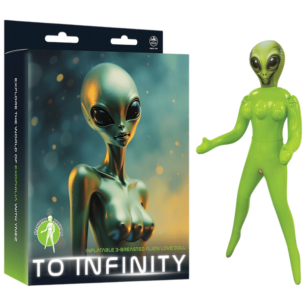 Excellent Power | Inflatable 3-Breasted Alien Love Doll - (Ynez Standing)