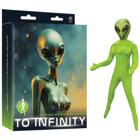 Excellent Power | To Infinity - Inflatable 3-Breasted Alien Love Doll - (Ynez Standing)