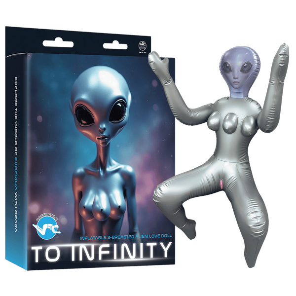 Excellent Power | Inflatable 3-Breasted Alien Love Doll - (Ozara Doggy Style)