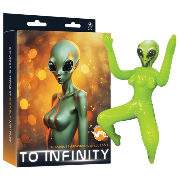 Excellent Power | Inflatable 3-Breasted Alien Love Doll - (Ynez Doggy Style)