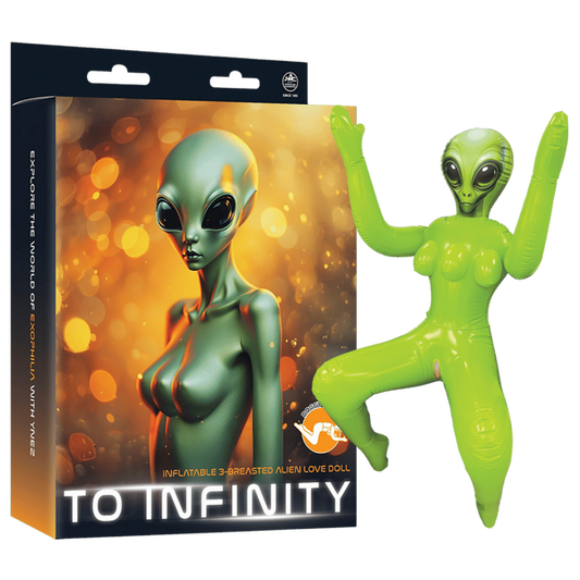 Excellent Power | To Infinity - Inflatable 3-Breasted Alien Love Doll - (Ynez Doggy Style)