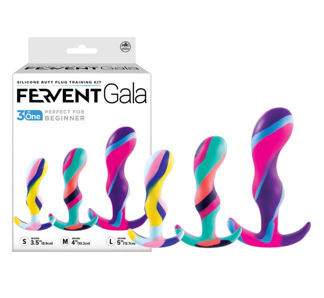 Excellent Power Fervent Gala Silicone Butt Plug Training Kit