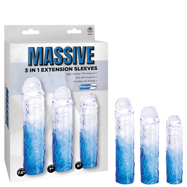 Excellent Power Massive 3 In 1 Extension Sleeve (Blue)