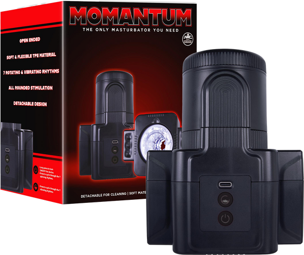 Excellent Power Momantum Rotating And Vibrating Masturbator