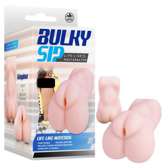 Excellent Power Bulky Sip Life-like Vagina Masturbator (Flesh)