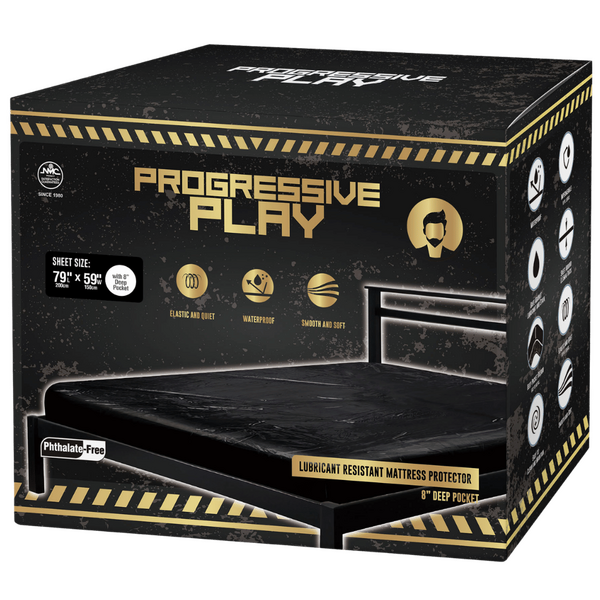 Excellent Power | Lubricant Resistant Mattress Protector (Black) (Queen Size)