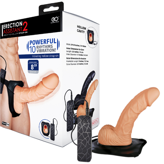 Excellent Power Erection Assistant 2 - 8" Strap-on (Flesh)