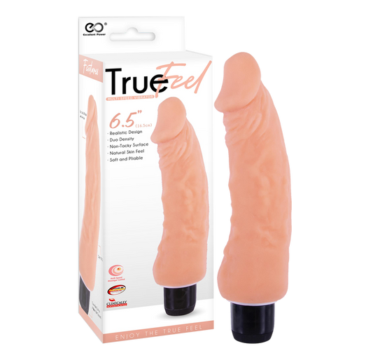 Excellent Power True Feel Trojan 6.5" Vibrator Flesh