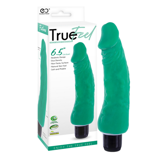 Excellent Power True Feel Trojan 6.5" Vibrator Green