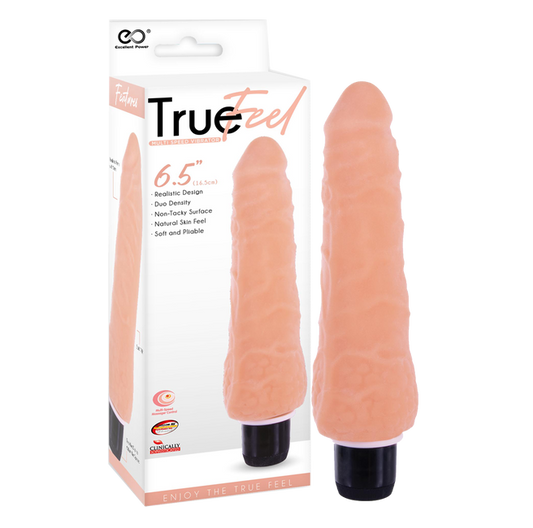 Excellent Power True Feel Slim 6.5" Vibrator Flesh