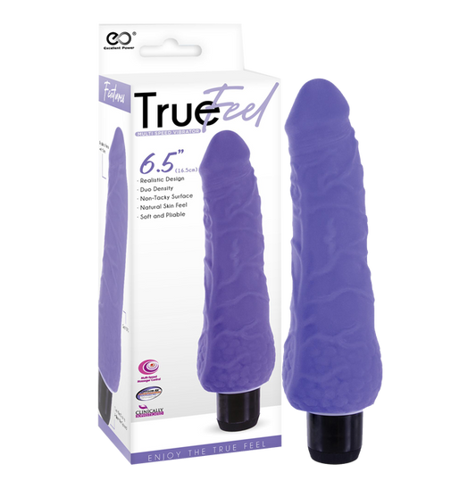 Excellent Power True Feel Slim 6.5" Vibrator Purple