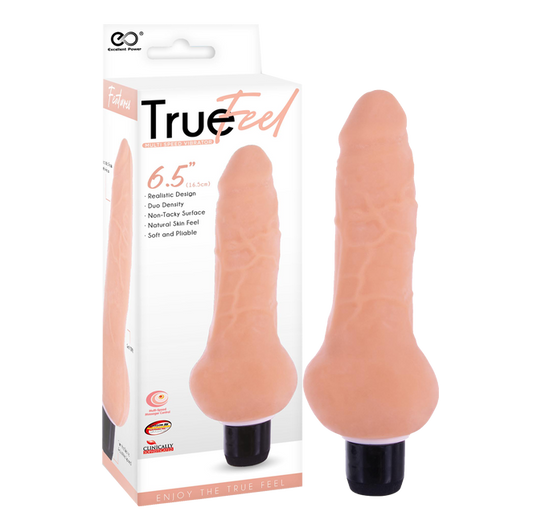 Excellent Power True Feel Ballsy 6.5" Vibrator Flesh