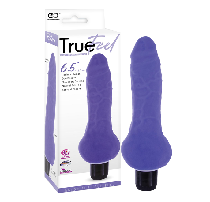 Excellent Power True Feel Ballsy 6.5" Vibrator Purple