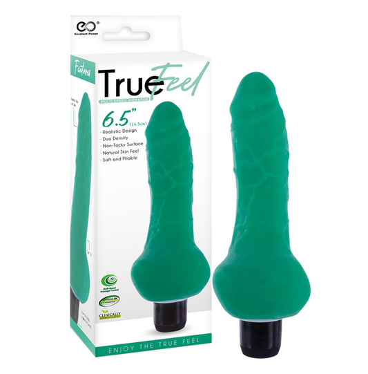 Excellent Power True Feel Ballsy 6.5" Vibrator Green