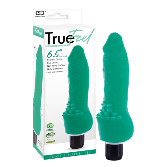 Excellent Power True Feel Viking 6.5" Vibrator Green