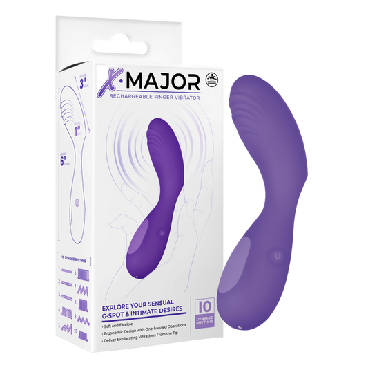 Excellent Power X Major - Rechargeable Finger Vibrator (Purple)