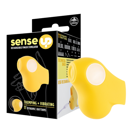 Excellent Power Sense Up - Rechargeable Finger Stimulator (Yellow)