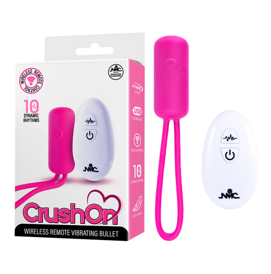 Excellent Power Crush On - Wireless Remote Vibrating Bullet (Pink)