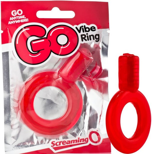 ScreamingO Go Vibe Vibrating Erection Ring - Red
