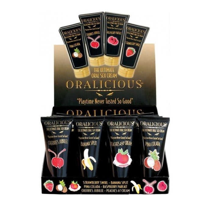 Hott Products | Oralicious Flavored Oral Sex Cream (24 Piece Display)