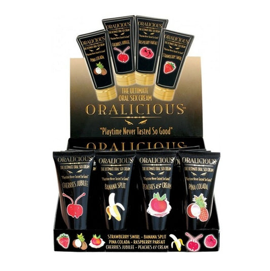 Hott Products |  Oralicious Flavored Oral Sex Cream (24 Piece Display)