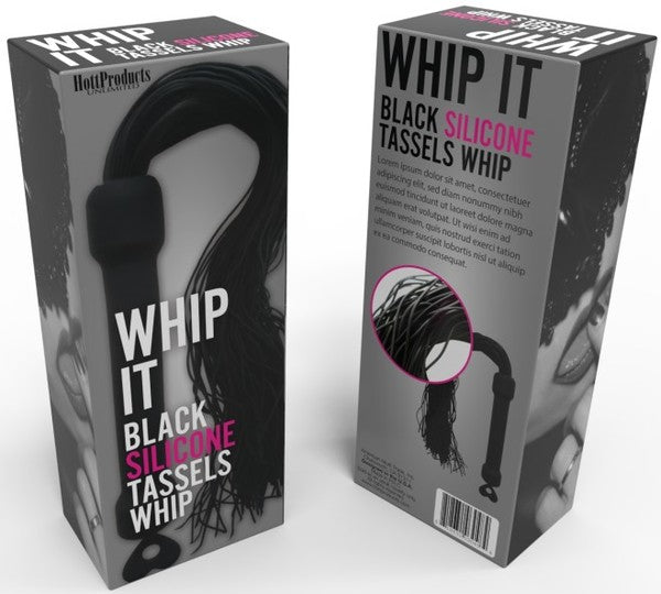 Hott Products | Whip It! Black Tassel Silicone Tassels Whip