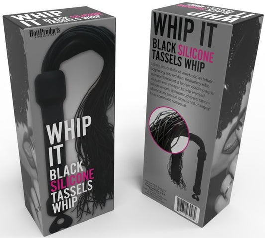 Hott Products | Whip It! Black Tassel Silicone Tassels Whip