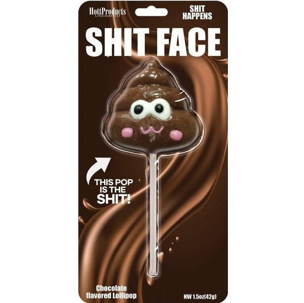 Hott Products | Shit Face Chocolate Lollipop
